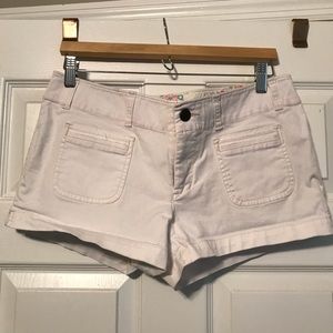 American Eagle White Short Shorts